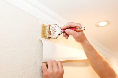 Pose de papier peint à Lambruisse — revêtements muraux et toiles de verre